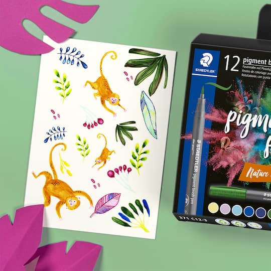 STAEDTLER® Pigments Arts Nature Brush Pen Set
